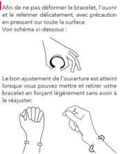 Charger l'image dans la galerie, Bracelets Jonc cuivre magnétique motif martelé - proposés en 5 couleurs -