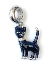 Charger l'image dans la galerie, Pendant Charm Chat Noir - R1840 -