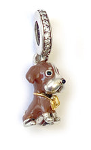 Charger l'image dans la galerie, Pendant Charm Chiot Chocolat - R1837 -