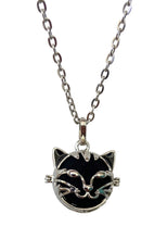 Charger l'image dans la galerie, Pendentif d'aromathérapie Chat  avec Chaîne - D1920 -