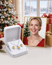 Charger l'image dans la galerie, Clous d'oreilles BONNE ÉTOILE – Citrine naturelle et argent sterling 925 - B2221
