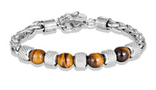 Charger l'image dans la galerie, Bracelet Homme Perle 8 mm et Fermoir Acier - Proposé en 3 Couleurs -