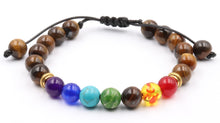 Charger l'image dans la galerie, Bracelet Réglable 7 Chakras - Proposé en 8 pierres de couleurs différentes -