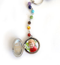 Charger l'image dans la galerie, Porte Clés 7 Chakras et Porte Photo - G1255 -