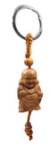 Porte Clés Bouddha Rieur en Acajou - G1119 -