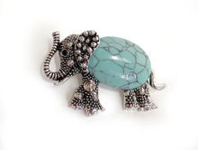 Charger l'image dans la galerie, Broche Eléphant Porte Bonheur - Proposée en 7 pierres de couleurs différentes -