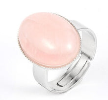 Charger l'image dans la galerie, Bague de Stabilité et Pierre Naturelle Ovale - Proposé en 7 pierres de couleurs différentes -