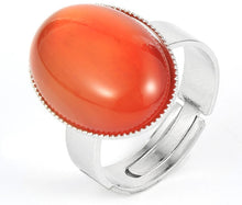 Charger l'image dans la galerie, Bague de Stabilité et Pierre Naturelle Ovale - Proposé en 7 pierres de couleurs différentes -