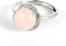 Charger l'image dans la galerie, Bague de Protection Strass et Pierre Naturelle - Proposé en 7 pierres de couleurs différentes -