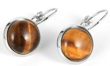 Charger l'image dans la galerie, Boucle d'Oreilles Pendantes en Pierre Naturelle - Proposé en 7 pierres de couleurs différentes -