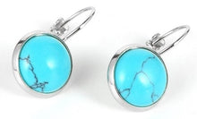 Charger l'image dans la galerie, Boucle d'Oreilles Pendantes en Pierre Naturelle - Proposé en 7 pierres de couleurs différentes -
