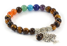 Charger l'image dans la galerie, Bracelet 7 Chakras Pendant Arbre de Vie et Perle - Proposé en 2 Couleurs -
