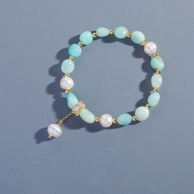 Bracelet En Amazonite Extra - Perles Naturelles 10mm - Qualité AAA - Sans Fermoir - Style Chakra