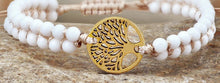Charger l'image dans la galerie, Bracelet Perles Double Rang avec Arbre de Vie Doré - Proposé en 3 Couleurs -