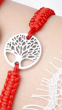 Charger l'image dans la galerie, Bracelet Porte Bonheur Corde & Arbre de Vie Argenté - Proposé en 3 couleurs -