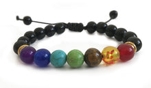 Charger l'image dans la galerie, le veritable bracelet des 7 chakras du destin reglable