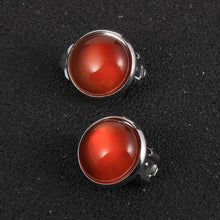 Charger l'image dans la galerie, Boucles d'Oreilles Clip en Pierre Naturelle - Proposé en 6 pierres de couleurs différentes -