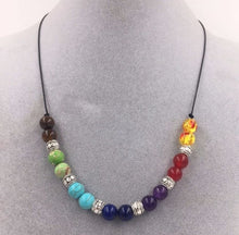 Charger l'image dans la galerie, Collier 7 Chakras Doublés - C1019 -