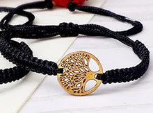 Charger l'image dans la galerie, Bracelet Porte Bonheur Corde & Arbre de Vie Doré - Proposé en 3 couleurs -