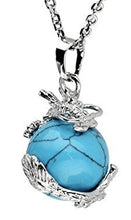 Charger l'image dans la galerie, Pendentifs Pouvoir du Dragon Rond - Proposé en 3 pierres de couleurs différentes -