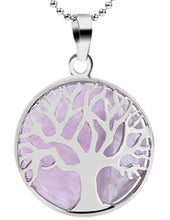 Charger l'image dans la galerie, Pendentif Arbre de Vie et sa Pierre Dynamisante - Proposé en 6 pierres de couleurs différentes -