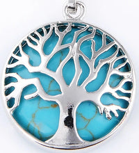 Charger l'image dans la galerie, Pendentif Arbre de Vie et sa Pierre Dynamisante - Proposé en 6 pierres de couleurs différentes -
