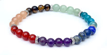 Charger l'image dans la galerie, Bracelet 7 Chakras Quadruple - A1274 -
