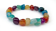 Bracelet Joie de Vivre en Agate multicolore - A1445 -