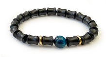 Charger l'image dans la galerie, Bracelets en Bois de Santal avec Pierre Naturelle - Proposé en 2 couleurs -
