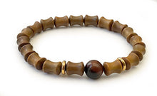 Charger l'image dans la galerie, Bracelets en Bois de Santal avec Pierre Naturelle - Proposé en 2 couleurs -
