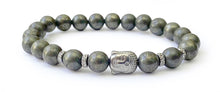 Charger l&#39;image dans la galerie, Bracelet du Bouddha suprême en PYRITE- A1907 -
