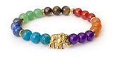 Bracelets Triple 7 Chakras Dorés - Proposés en 3 versions -
