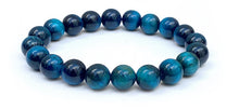 Charger l'image dans la galerie, Bracelet  Regard de Titan Oeil de tigre Bleu Royal - A2074 -
