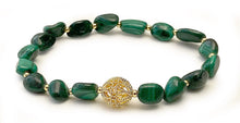 Charger l'image dans la galerie, Bracelet PROVIDENCE en malachite - A2123 -
