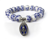 Bracelet Sainte-Marie en porcelaine bleue – A2252