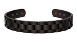Bracelet Jonc cuivre magnétique DAMIER NOIR - AM2018