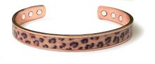 Charger l'image dans la galerie, Bracelet Jonc cuivre magnétique LEOPARD - AM2052
