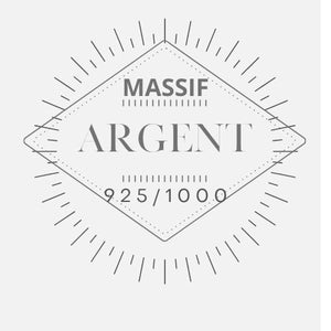 Chevalière Argent 925 Massif & Agate Noire - K1374 -