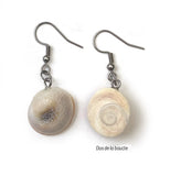 Boucles d'oreilles en conque - B1713