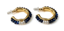 Charger l'image dans la galerie, Anneaux d'Oreilles Cléopatre en Lapis Lazuli - B2254 -
