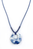 Collier en porcelaine Fleurs de sérénité - C2076 -