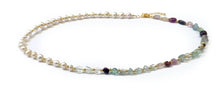 Charger l&#39;image dans la galerie, Parure Collier + Bracelet d&#39;Equilibre Vital Perles d&#39;Eau Douce et Pierres Naturelles Fluorite - F1472 -
