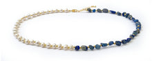 Charger l&#39;image dans la galerie, Collier d&#39;Equilibre Vital Perles d&#39;Eau Douce et Pierres Naturelles Lapis Lazuli - D1363 -
