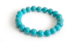 Bracelet d'énergie positive en Howlite Turquoise - A1378 -