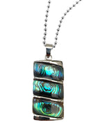 Pendentif Ondes Positives Abalone en Ormeau Naturel - D1460 -