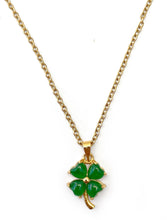 Charger l'image dans la galerie, Pendentifs TREFLE DE JADE Doré ou Argenté
