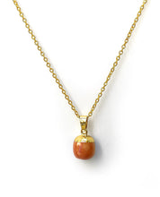 Charger l'image dans la galerie, Pendentif et boucles d'oreilles Goutte d'énergie en Jade Orange
