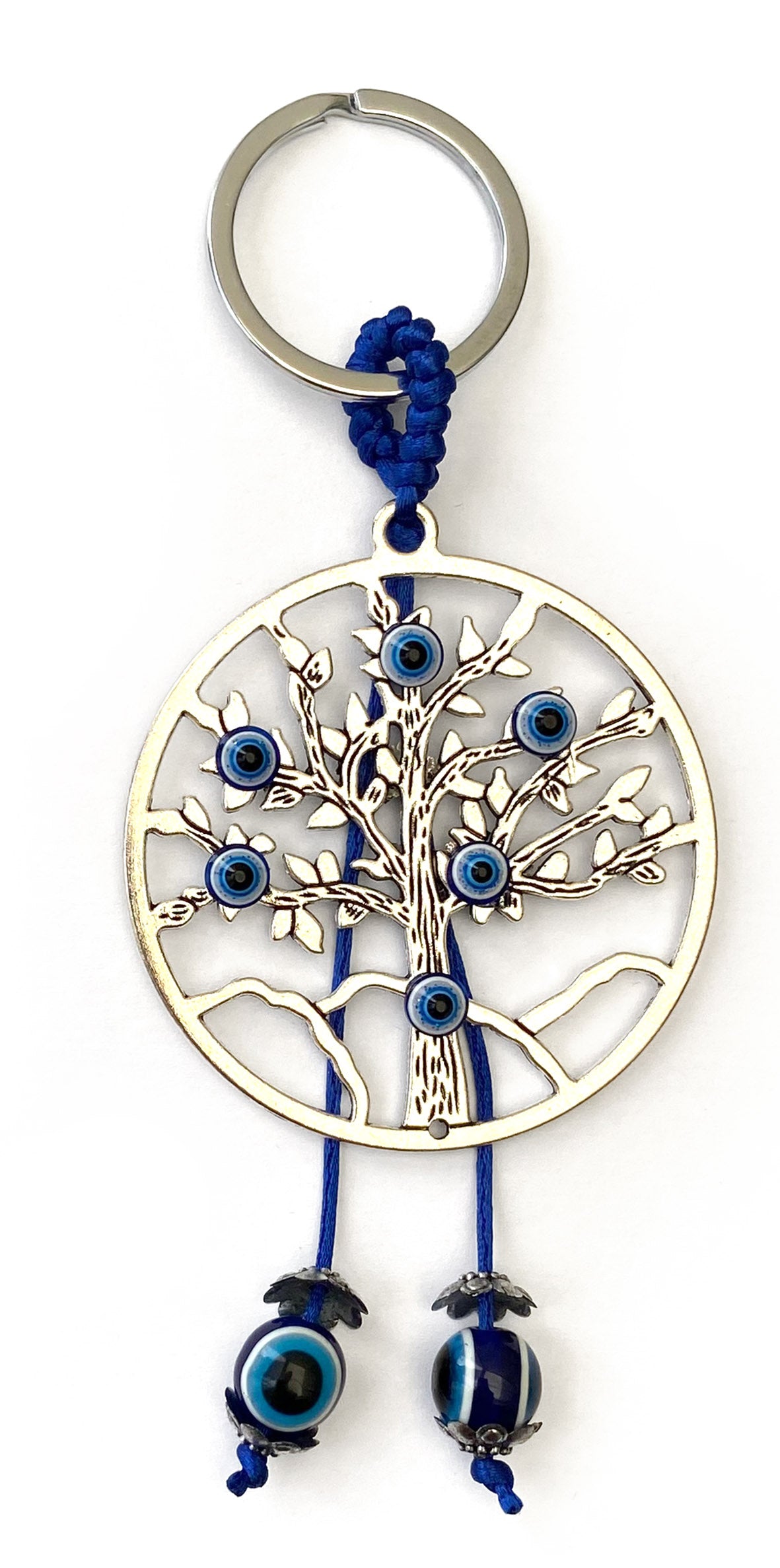 Porte-clés Arbre de vie et OEil Bleu de Nazar  - G1951 -