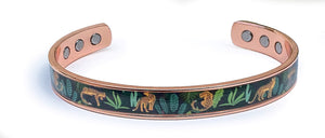 Bracelet Jonc cuivre magnétique PANTHERE - AM1929 -