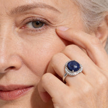 Charger l'image dans la galerie, Bague de Protection Strass et Pierre Naturelle - Proposé en 7 pierres de couleurs différentes -
